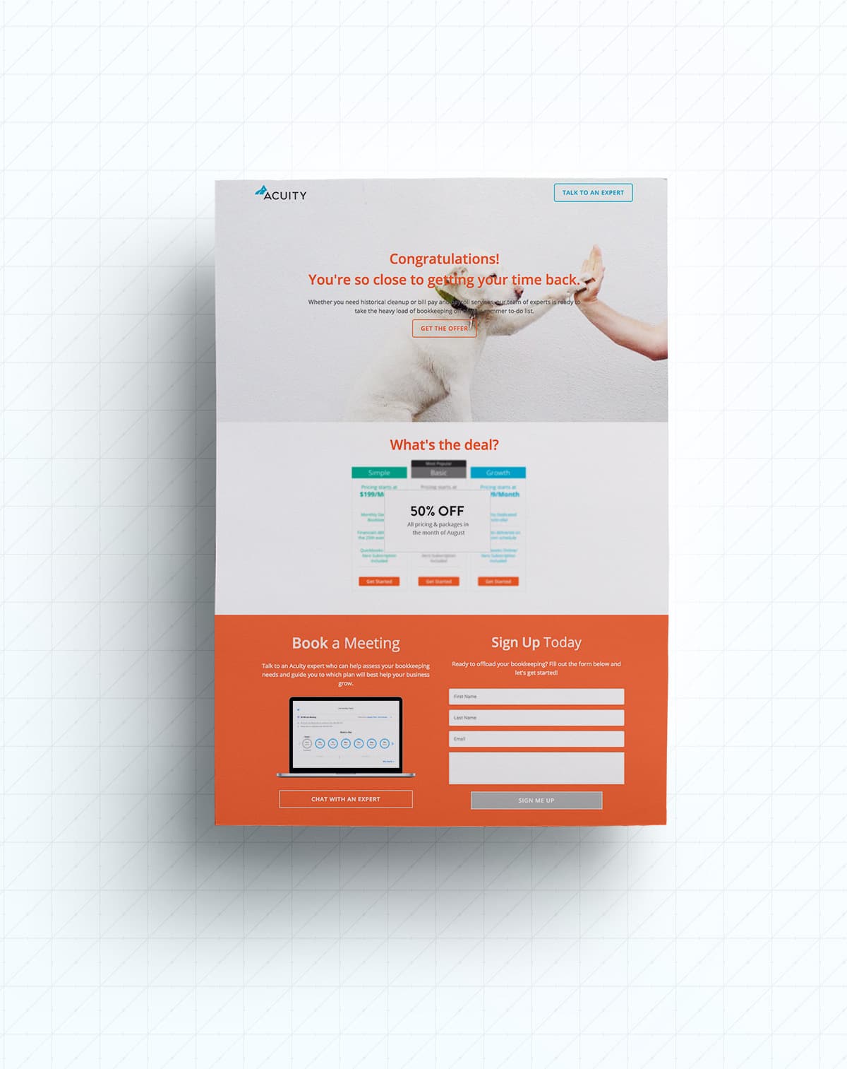 Landing Page Website Design